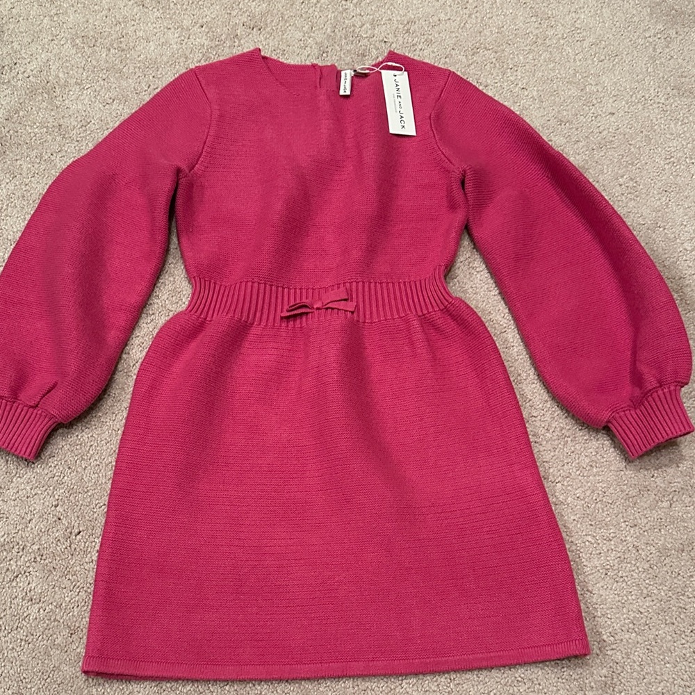 Janie and Jack Vibrant Pink Knit Dress
